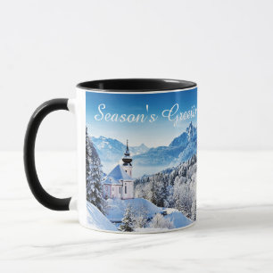 Winter scene custom mug