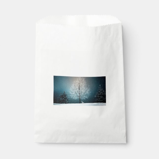 Winter Scene Favour Bags (Front)