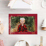 Winter Scene Foil Holiday Card Christmas Card<br><div class="desc">Celebrate the graduate in your life in style! Designed by Berry Berry Sweet (www.berryberrysweet.com). Visit our website for modern and stylish invitations,  announcements,  and personalised gifts.</div>