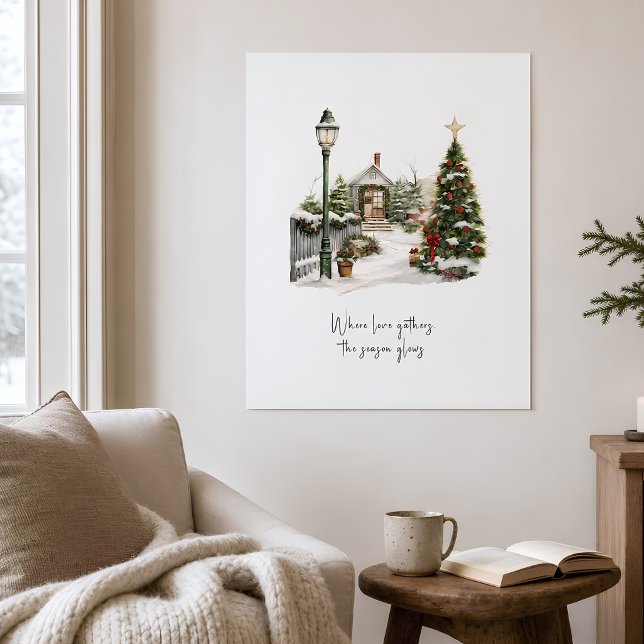 Winter Scene Greenery Pine Christmas Trees Poster (Creator Uploaded)
