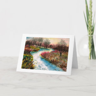 Winter Scene Greeting Card