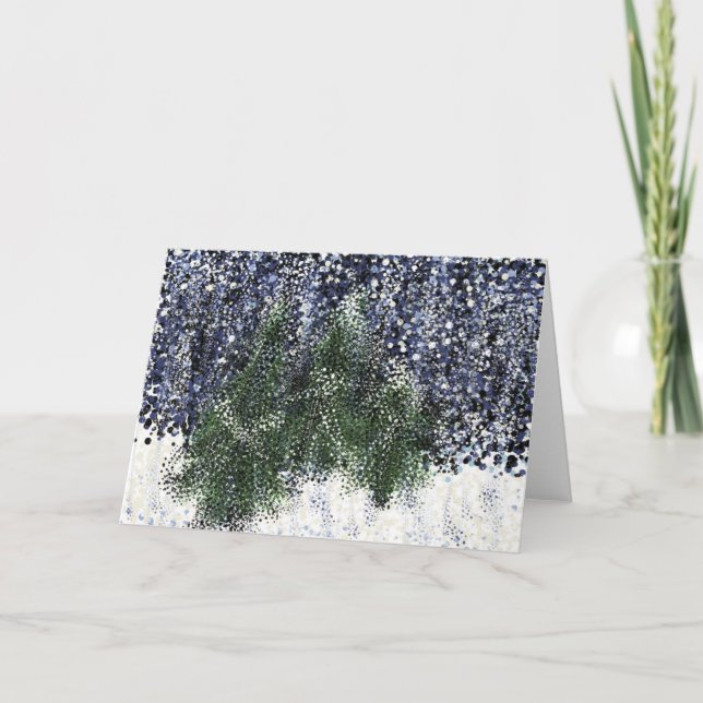 Winter Scene Holiday Card (Front)