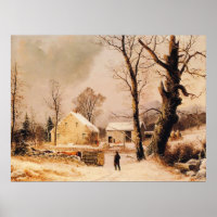 Winter Scene in New England by Durrie
