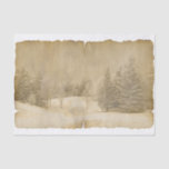 Winter Scene in Sepia and Parchment? Tissue Paper<br><div class="desc">Winter Scene in Sepia and Parchment?</div>