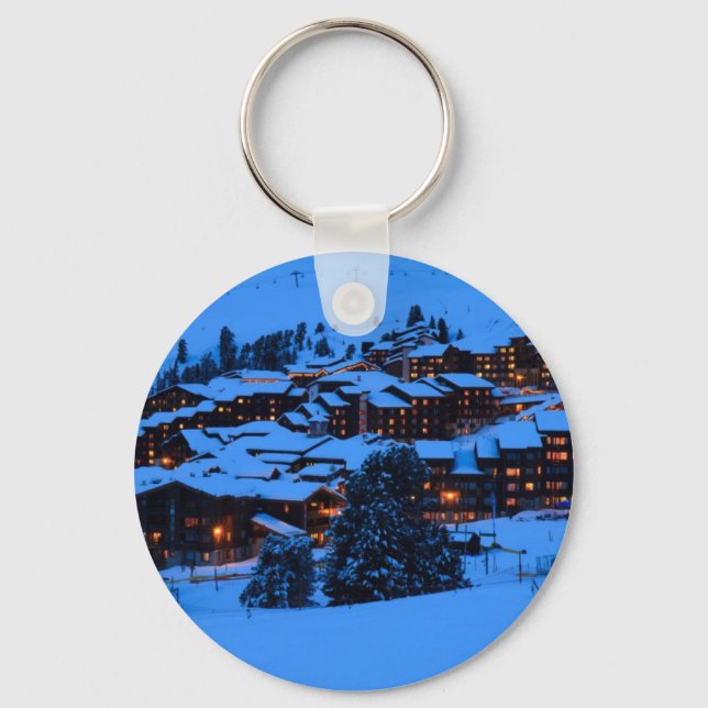 Winter Scene Key Ring (Front)