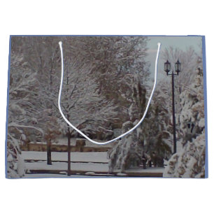 Winter Scene Large Gift Bag