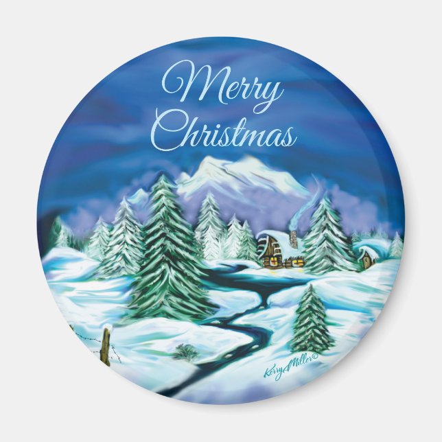 Winter Scene Magnet (Front)