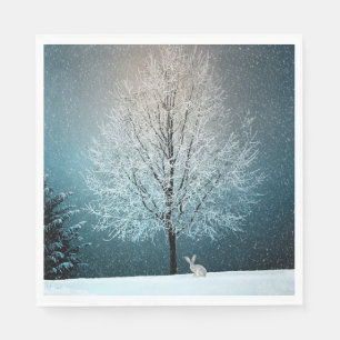 Winter Scene Napkin