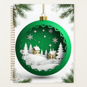 🎁Winter Scene Ornament Christmas Planner Gift ✨