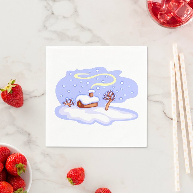 Winter Scene Paper Napkins (Creator Uploaded)