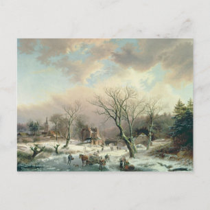 Winter Scene Postcard