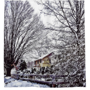 Winter Scene Shower Curtain