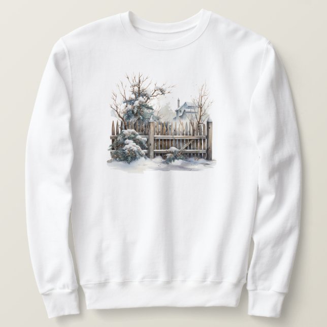 Winter Scene Sweatshirt (Design Front)