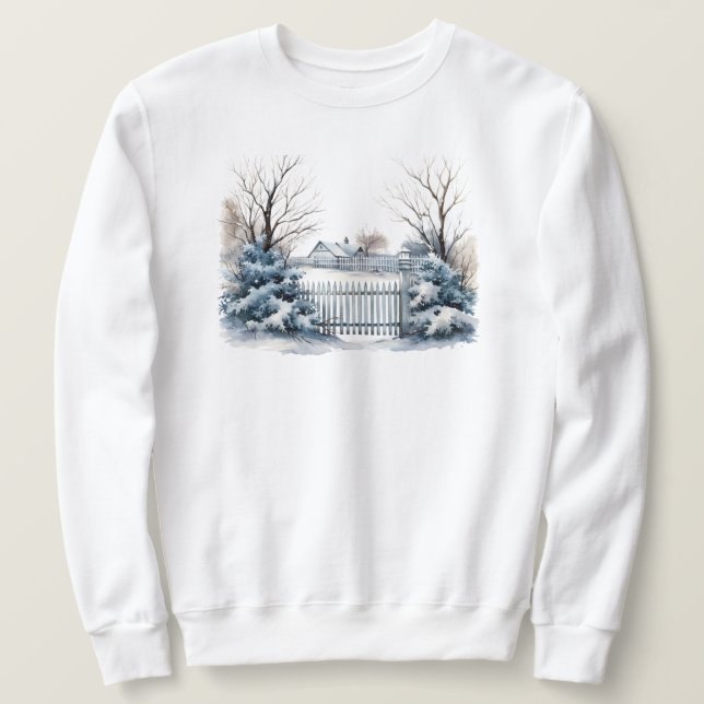 Winter Scene Sweatshirt (Design Front)