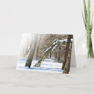 Winter Scene Sympathy  Card