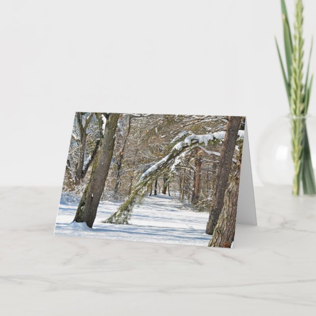 Winter Scene Sympathy  Card (Front)