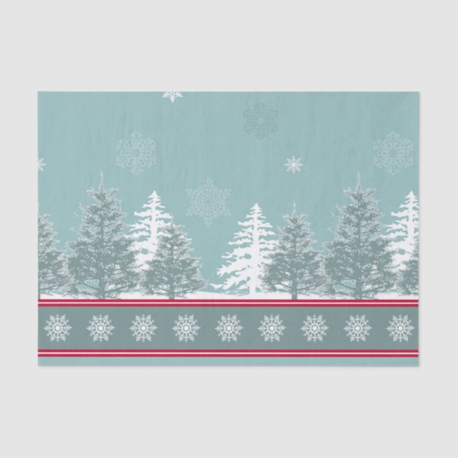 Winter scene tissue paper (Front)