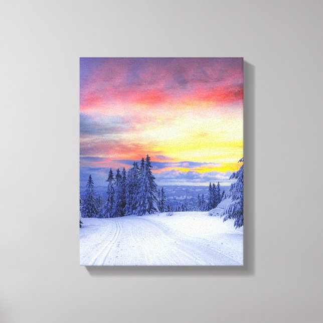 Winter scenery   canvas print (Front)