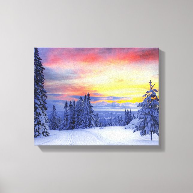 Winter scenery  canvas print (Front)
