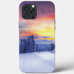 Winter scenery iPhone 13 pro max case