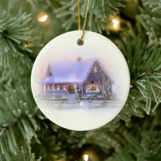 Winter Scenery Christmas ornament (Tree)