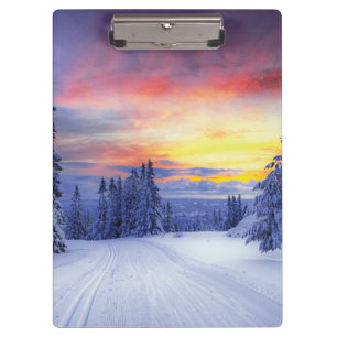 Winter scenery  clipboard