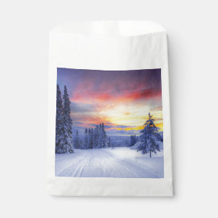 Winter scenery favour bags