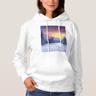 Winter scenery   hoodie