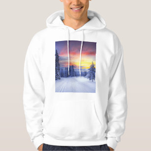 Winter scenery hoodie
