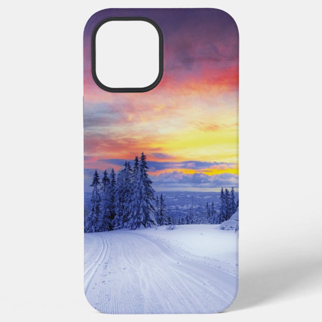 Winter scenery   iPhone case (Back)