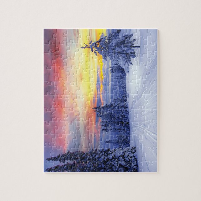 Winter scenery   jigsaw puzzle (Vertical)