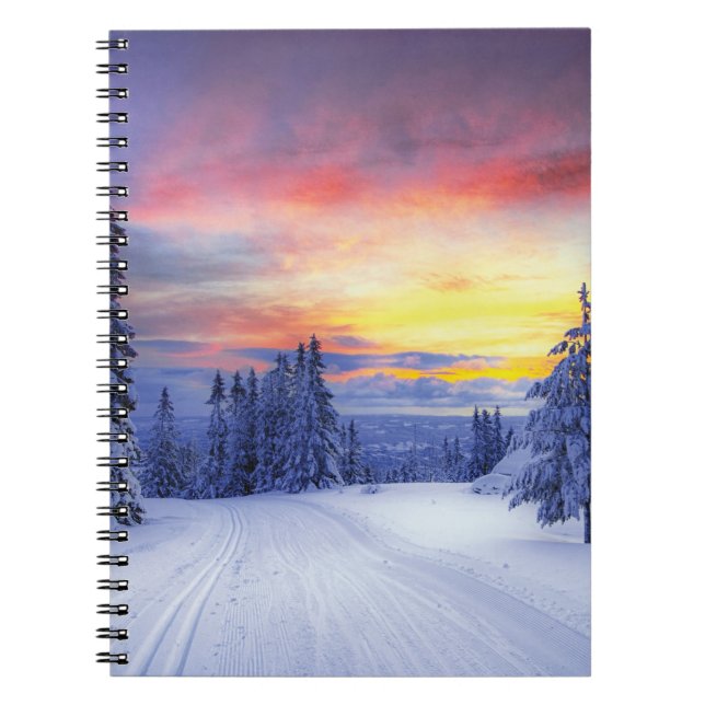 Winter scenery   notebook (Front)