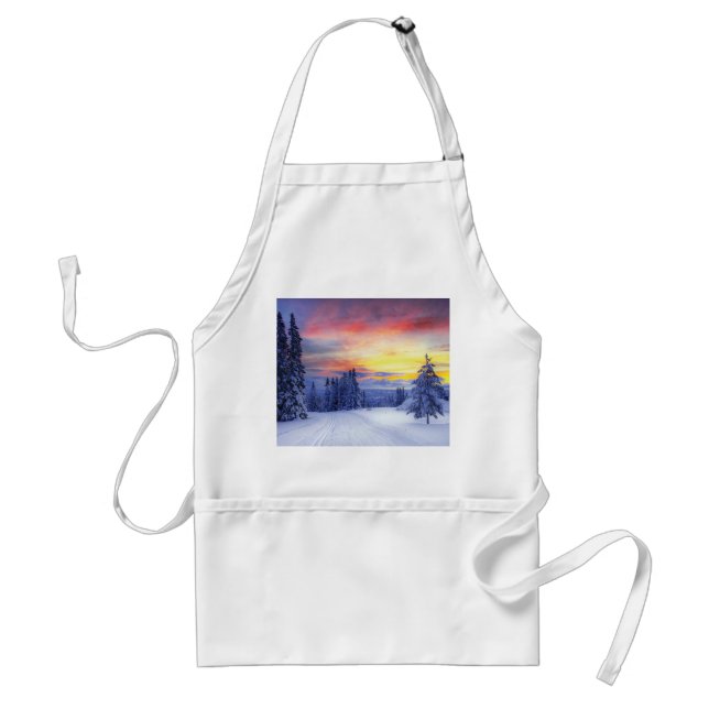 Winter scenery standard apron (Front)