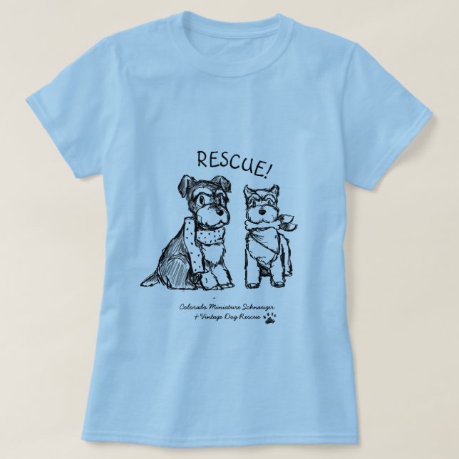 Winter Schnauzers - Basic T-Shirt (Women) (Design Front)