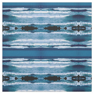 Winter sea fabric