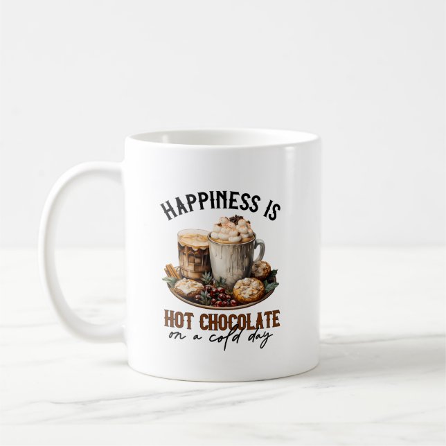 Winter Season hot chocolate Coffee Mug (Left)