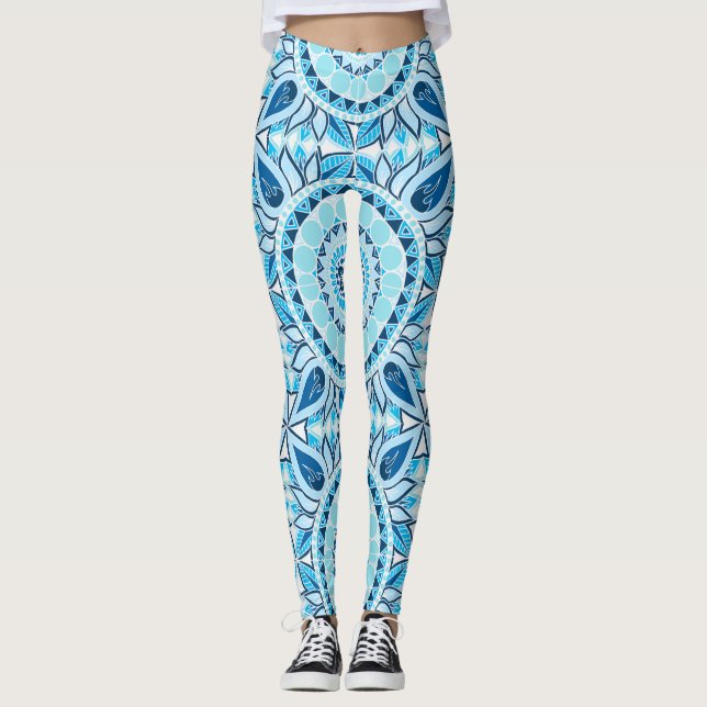 Winter Season Mandala Leggings (Front)