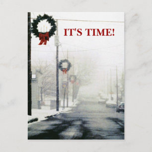 Winter Season Promotions Appointment Reminder PC Postcard