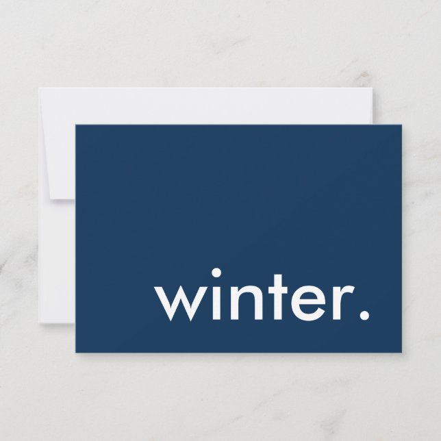 winter seasonal party invitation (Front)