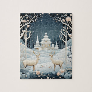 Winter Serenity Christmas Holiday Jigsaw Puzzle