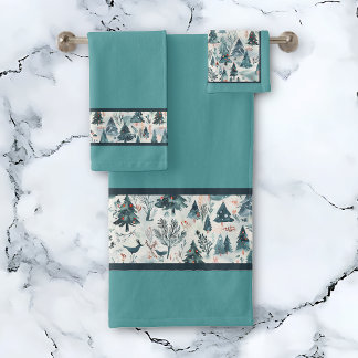 Winter Serenity Forest Bath Towel Set