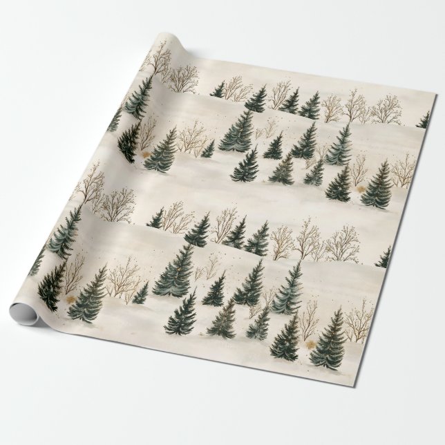Winter Serenity III Wrapping Paper (Unrolled)