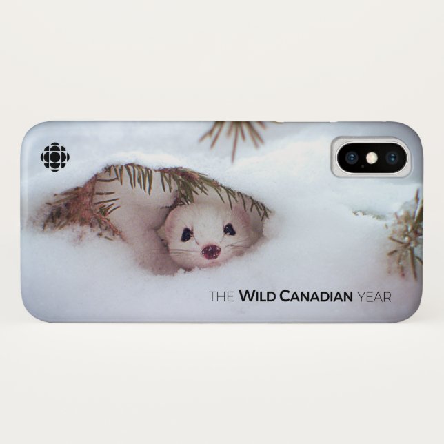 Winter - Short-Tailed Weasel Case-Mate iPhone Case (Back (Horizontal))