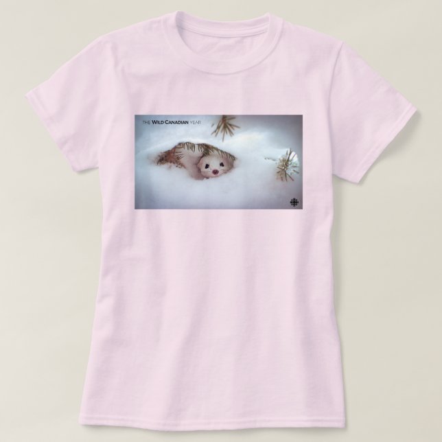 Winter - Short-Tailed Weasel Women's T-Shirt (Design Front)
