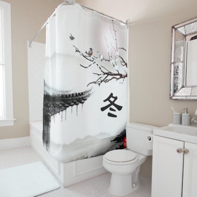 Winter Shower Curtain (In Situ)