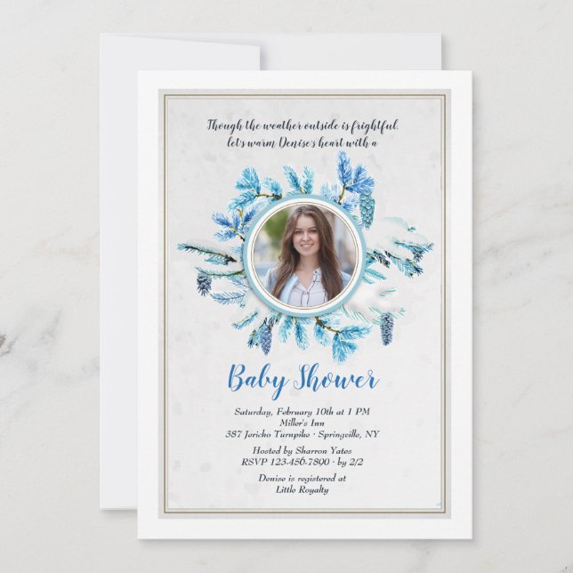 Winter Shower Invitation (Front)