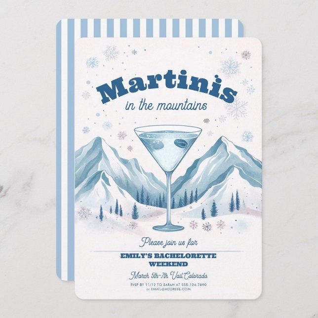 Winter ski bachelorette party weekend invitation (Creator Uploaded)