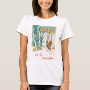 Winter Ski by Carl Larsson T-Shirt
