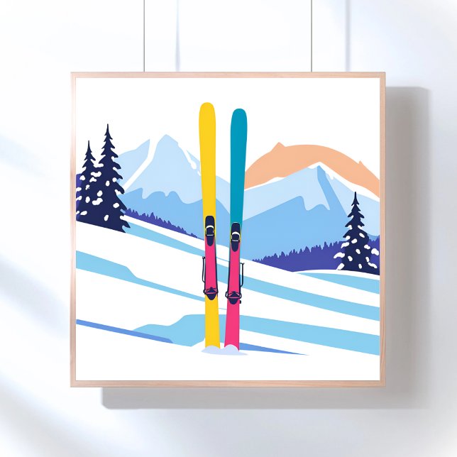Winter Ski Mountain Poster (Creator Uploaded)