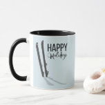 Winter Skiing Happy Holidays Coffee Mug<br><div class="desc">You can find additional coordinating items in our "Winter Skiing" collection.</div>